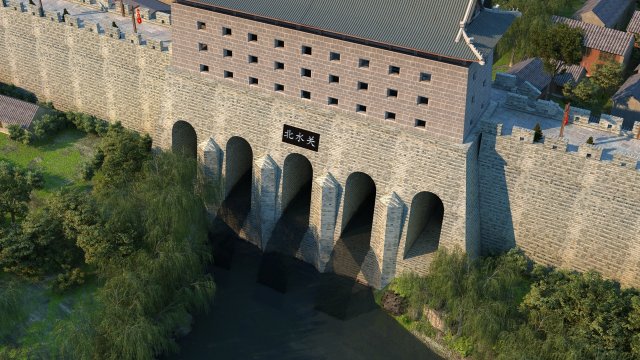 Ancient city 3D-Modell .c4d .max .obj .3ds .fbx .stl .blend 