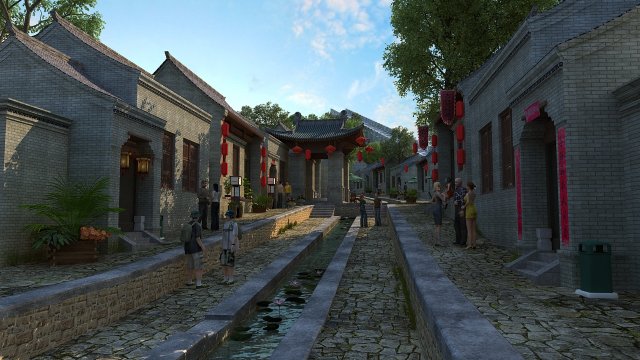 Ancient city 3D-Modell .c4d .max .obj .3ds .fbx .stl .blend 