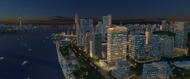 Urban architecture 3D-Modell .c4d .max .obj .3ds .fbx .stl .blend 