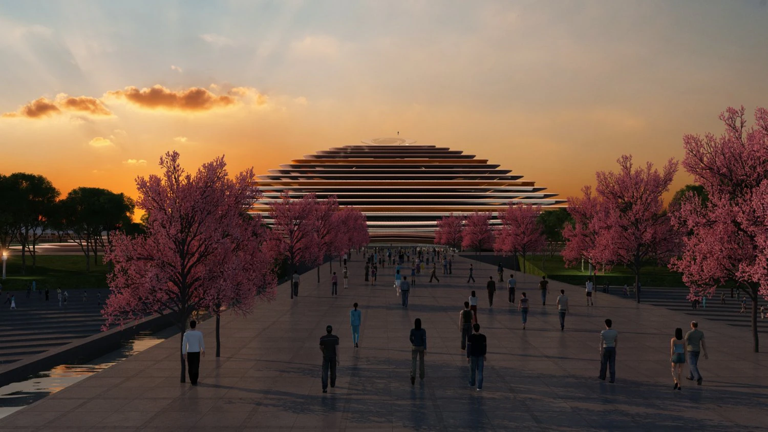 Opera house 3D Model .c4d .max .obj .3ds .fbx .stl .blend 