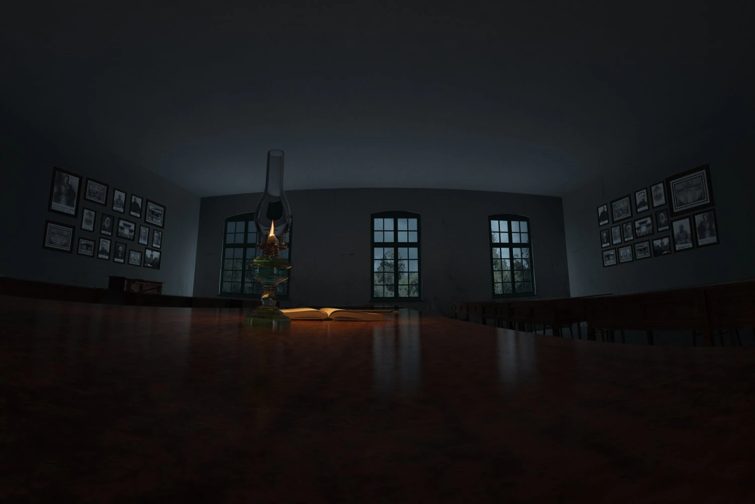 Classroom 3D Model .c4d .max .obj .3ds .fbx .stl .blend 