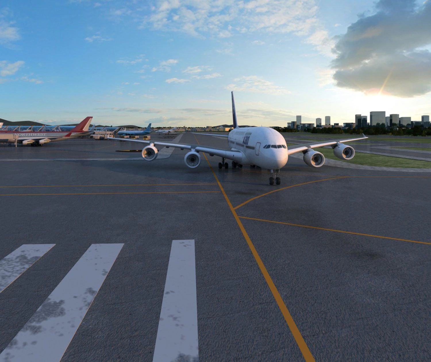 Aeroplane 3D Model .c4d .max .obj .3ds .fbx .stl .blend 