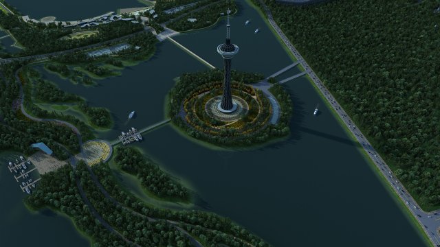 Tower 3D 모델 .c4d .max .obj .3ds .fbx .stl .blend 