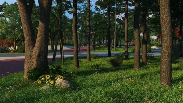 Park 3Dモデル .c4d .max .obj .3ds .fbx .stl .blend 