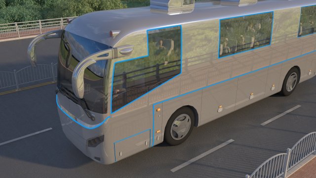 Bus 3D Модель .c4d .max .obj .3ds .fbx .stl .blend 