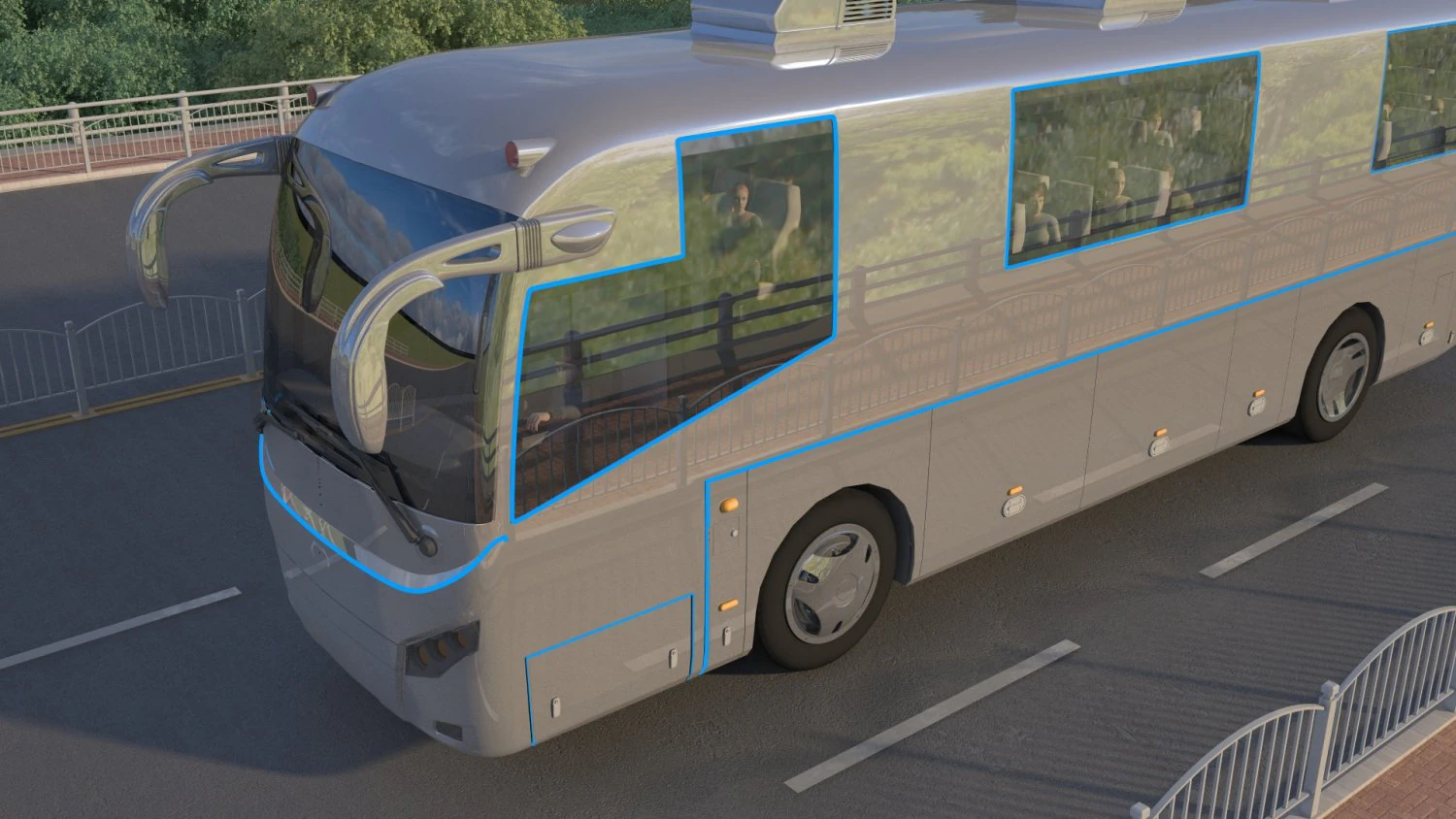 Bus 3D Model .c4d .max .obj .3ds .fbx .stl .blend 