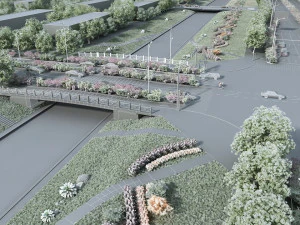 Urban traffic 3D Model