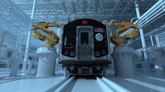Train shop Modello 3D .c4d .max .obj .3ds .fbx .stl .blend 