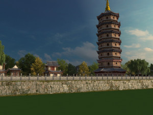 Ancient pagoda 3D Model