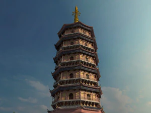Ancient pagoda 3D Model