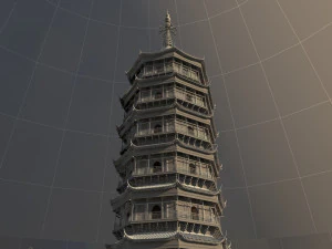 Ancient pagoda 3D Model