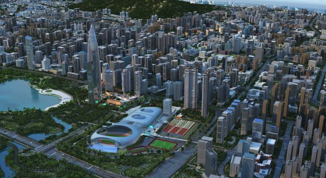 Urban architecture 3D Model .c4d .max .obj .3ds .fbx .stl .blend 