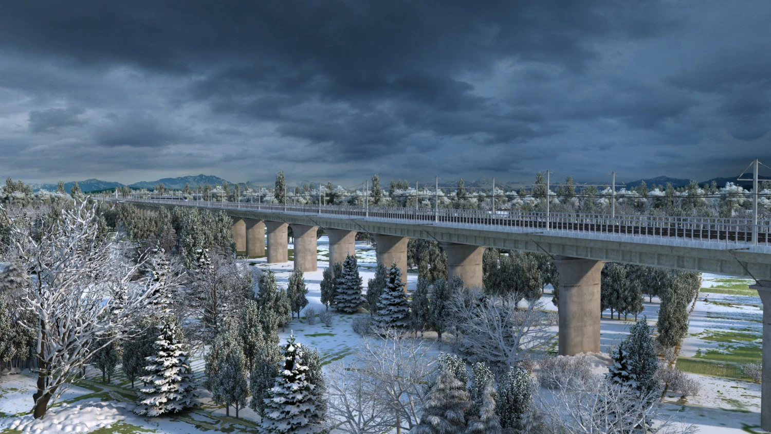 paisaje de nieve Modelo 3D .c4d .max .obj .3ds .fbx .stl .blend 