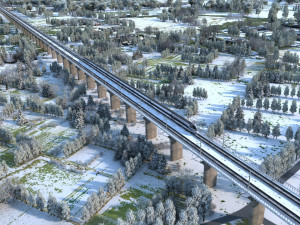 Snow scenery Modello 3D