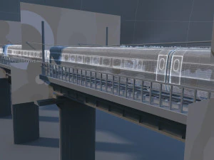 paisaje de nieve Modelo 3D