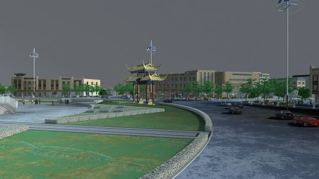 Urban architecture Modelo 3D .c4d .max .obj .3ds .fbx .stl .blend 