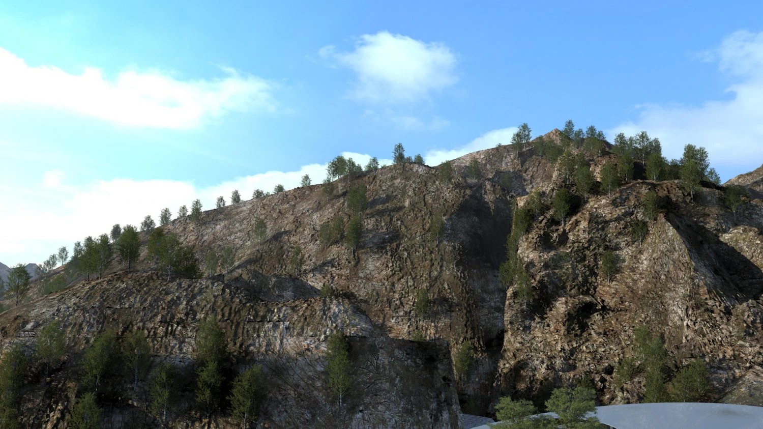 Barren mountain 3D Model .c4d .max .obj .3ds .fbx .stl .blend 