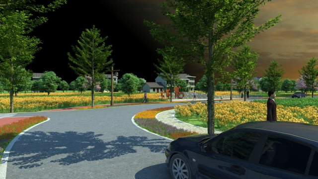 Park 3D Model .c4d .max .obj .3ds .fbx .stl .blend 