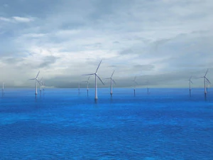 Wind power generation 3D Model