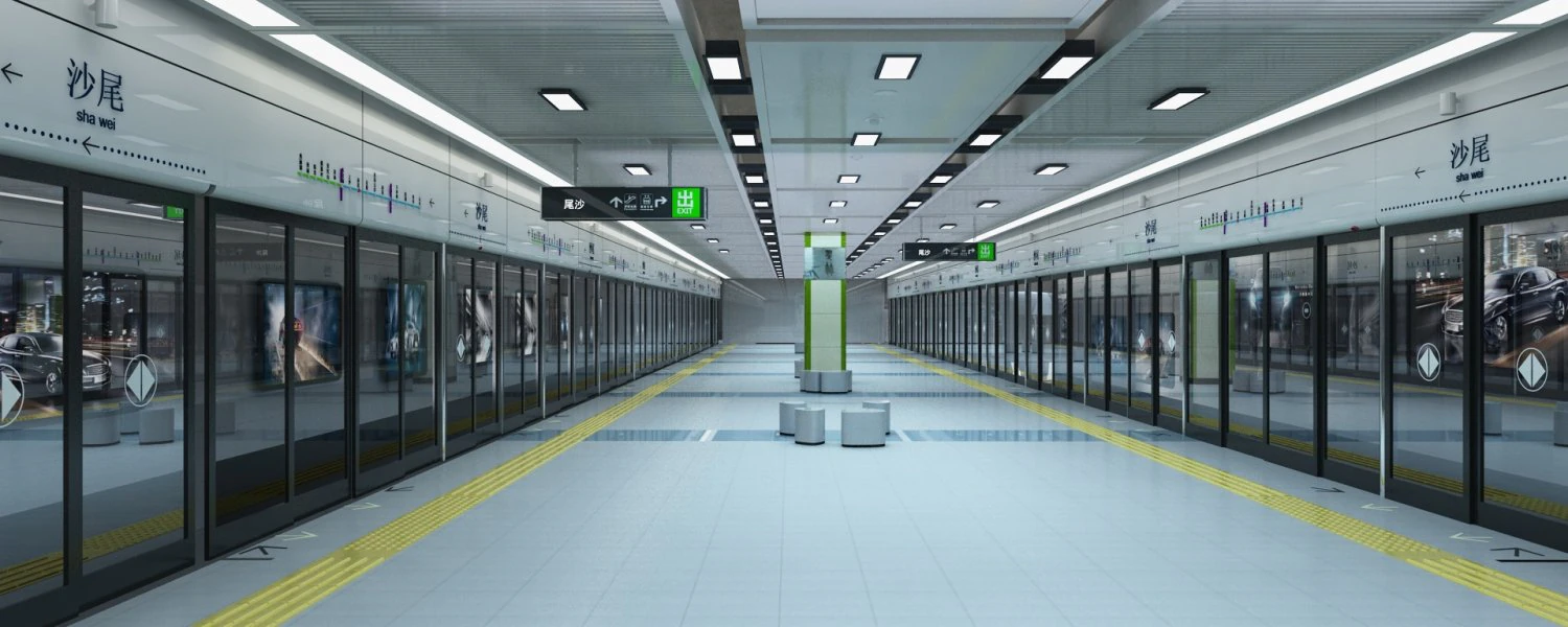 Subway 3D Model .c4d .max .obj .3ds .fbx .stl .blend 