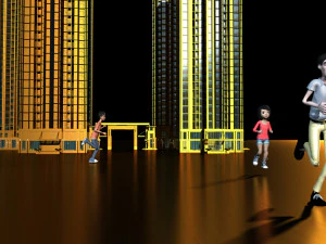 만화 그림 3D 모델