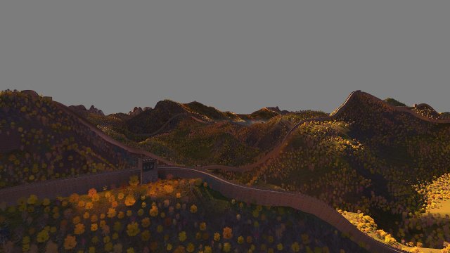 The Great Wall 3D Model .c4d .max .obj .3ds .fbx .stl .blend