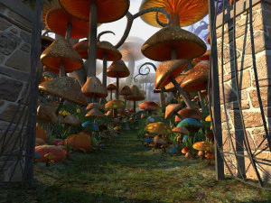 Mushroom City 3D Model