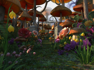Mushroom City 3D Model
