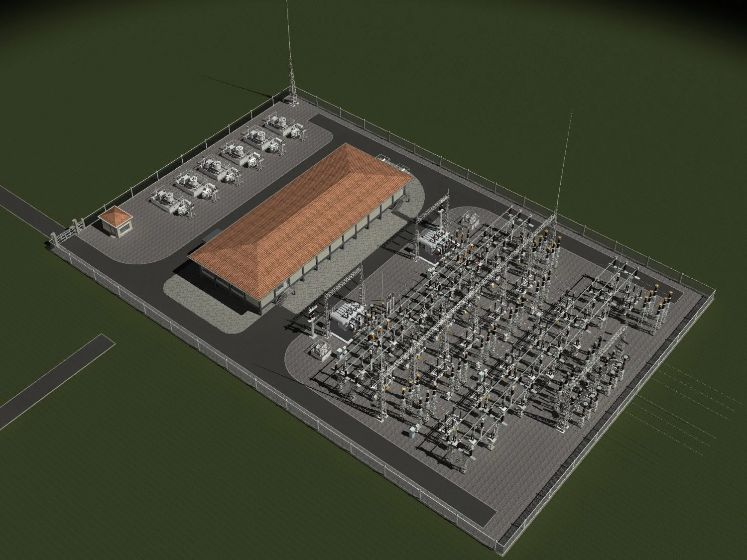 Power plant 3D Model .c4d .max .obj .3ds .fbx .stl .blend