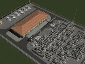 Power plant 3D Model