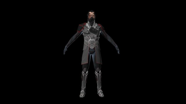 Cyborg 3D Модель .c4d .max .obj .3ds .fbx .stl .blend 