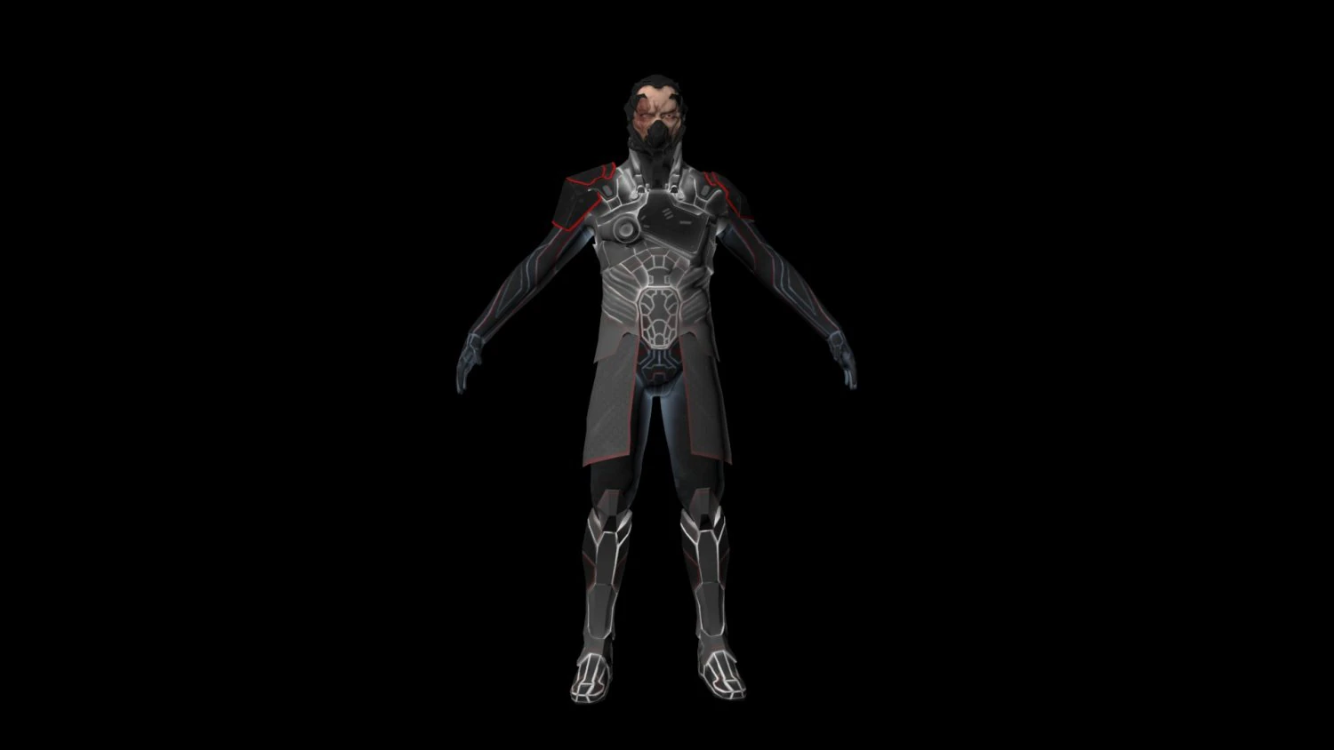 Cyborg 3D Model .c4d .max .obj .3ds .fbx .stl .blend