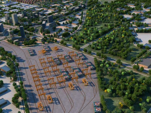 Arquitetura urbana Modelo 3D