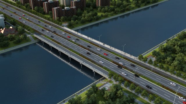 The bridge 3D Модель .c4d .max .obj .3ds .fbx .stl .blend 