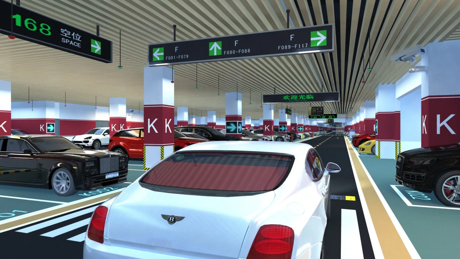 Parking lot 3D Model .c4d .max .obj .3ds .fbx .stl .blend 