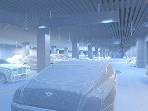 Parking lot Model 3D