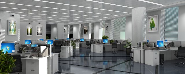 Office Modèle 3D .c4d .max .obj .3ds .fbx .stl .blend