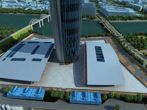 Sitio de construcci&oacute;n Modelo 3D