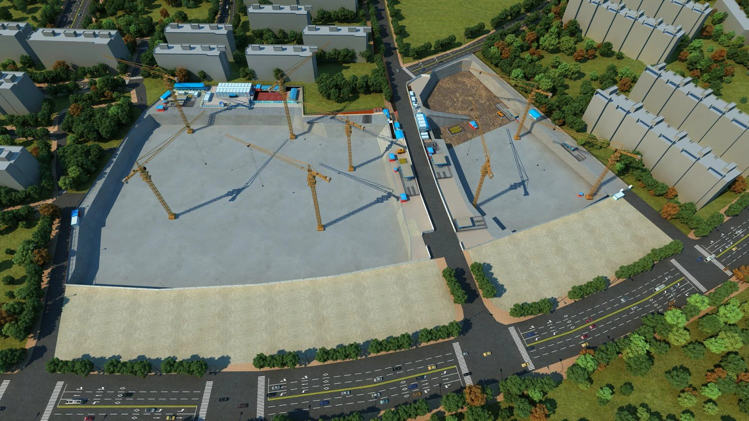 Construction site 3D Model .c4d .max .obj .3ds .fbx .stl .blend 