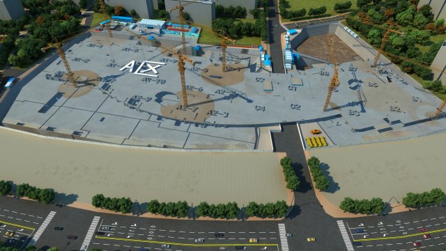 Construction site Model 3D .c4d .max .obj .3ds .fbx .stl .blend 