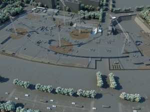 Construction site Model 3D