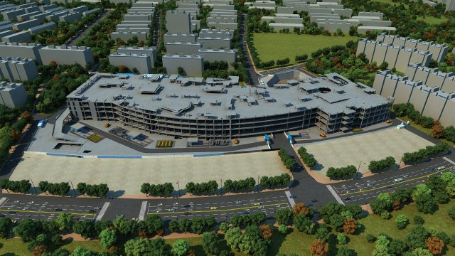 Construction site 3D-Modell .c4d .max .obj .3ds .fbx .stl .blend 