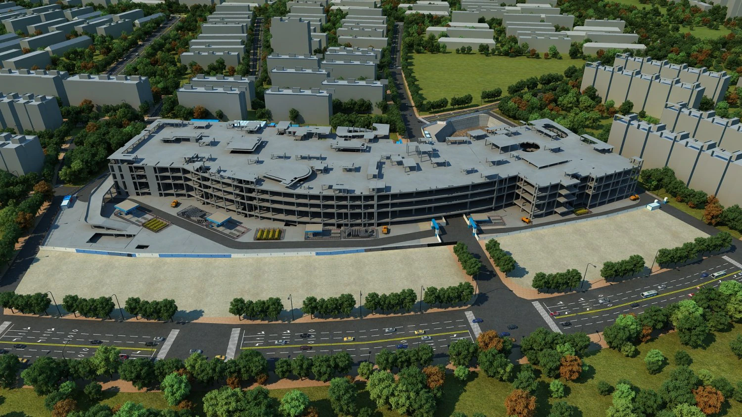 Construction site 3D Model .c4d .max .obj .3ds .fbx .stl .blend 