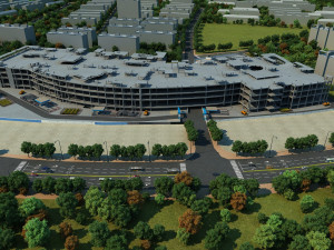 Construction site 3D-Modell