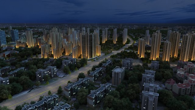 Urban architecture Model 3D .c4d .max .obj .3ds .fbx .stl .blend 