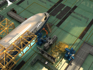 Aircraft factory 3D Model