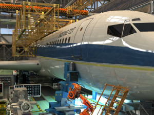 Aircraft factory 3D Model