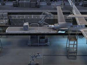 Aircraft factory Modelo 3D