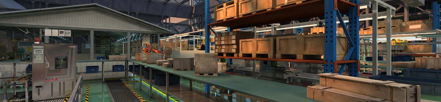Logistics factory 3D Model .c4d .max .obj .3ds .fbx .stl .blend 
