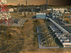 Chemical plant Model 3D